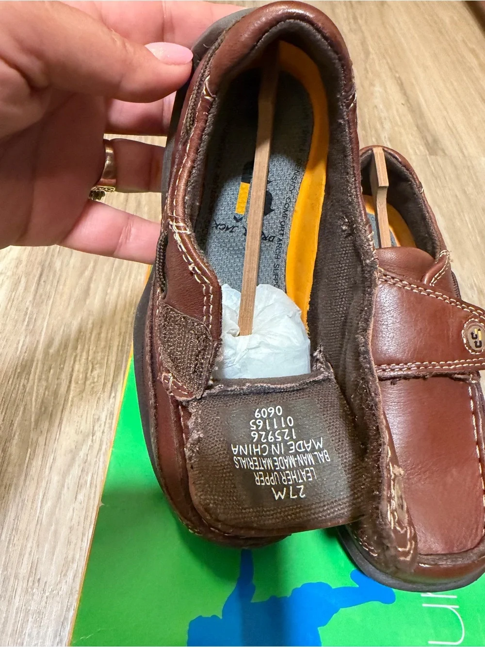 Boys Genuine Leather School Shoes Size 10 Toddler US (EU 27) New in Box Brown